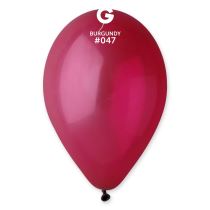Balonky 100 ks Bordo - červené 26 cm pastelové - Helium