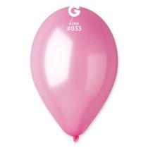 Balonky  metalické 100 ks růžové - průměr 26 cm - Party make - up