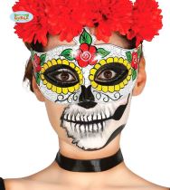 Škraboška na Den mrtvých - Día de los Muertos - HALLOWEEN - Karnevalové doplňky