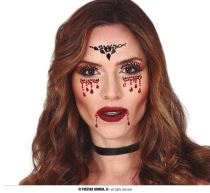 Nalepovací kamínky na obličej - Vampír - upír - Halloween - Halloween doplňky