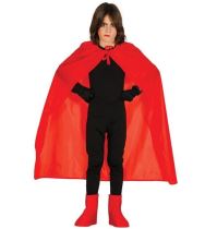 Kostým - dětský červený plášť - 100 cm - Karnevalové kostýmy pro děti