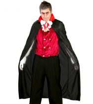 Kostým plášť vampír - upír - drakula - Halloween - 140 cm - Horrorová párty