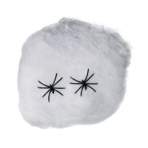 Pavučina bíla 100g + 6 pavouků - Halloween - Helium