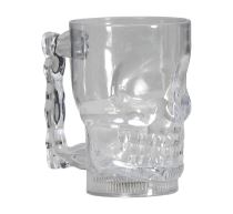 Pohár svítící lebka - kostlivec - Halloween - 10 x 14 cm - 700 ml - Helium