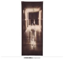 Závěs na dveře - horor Kruh - The Ring - Halloween - 80 x 200 cm - Dekorace
