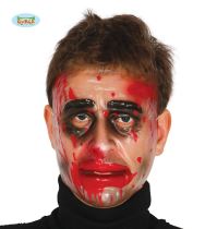 Maska plast průhledná horor - muž - Halloween - Ples upírů