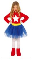 Dětský kostým SUPERGIRL - Superdívka, vel.5-6 let - Karnevalové kostýmy pro děti