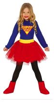 DĚTSKÝ KOSTÝM SUPERHRDINKA - Superhero, vel. 3-4 roky - Karnevalové kostýmy pro děti