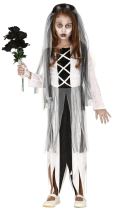 Dětský kostým strašidelná nevěsta - strašidlo - vel. 5-6 let - Halloween - Karnevalové kostýmy pro děti