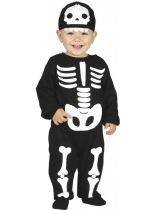 Dětský kostým kostlivec - kostra - Halloween - vel.12-18 měsíců - Halloween kostýmy
