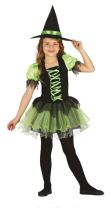 Dětský kostým čarodějnice - Halloween - vel. 7-9 let - Kostýmy pro holky