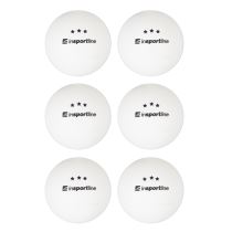 Pingpongové míčky inSPORTline Elisenda S3 6ks Barva bílá - Míčové sporty