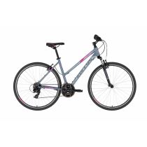 Dámské crossové kolo KELLYS CLEA 10 28" 7.0 Barva Grey Pink, Velikost rámu S (17", 155-170 cm) - Trekingová a crossová kola