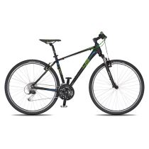 Pánské crossové kolo 4EVER Energy 28'' - model 2019 Barva černo-zelená, Velikost rámu 21" - Pánská trekingová a crossová kola