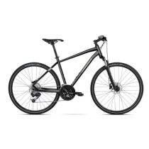 Pánské crossové kolo Kross Evado 5.0 28" - model 2022 Barva černo-zelená, Velikost rámu M (19'') - Pánská trekingová a crossová kola