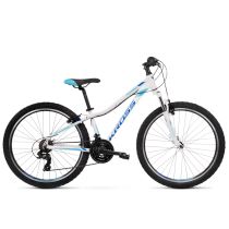 Dámské horské kolo Kross Lea 1.0 26" - model 2022 Barva bílo-modrá, Velikost rámu S (17'') - Dámská horská kola