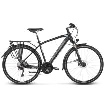 Pánské trekingové kolo Kross Trans 10.0 28" - model 2020 Barva černá/kovová/stříbrná, Velikost rámu L (21'') - Pánská trekingová a crossová kola