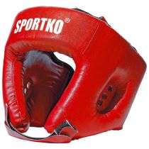 Boxerský chránič hlavy SportKO OD1 Barva červená, Velikost M - Bojové sporty
