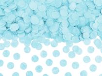 Konfety papírové kolečka - modré - Gender reveal - narození kluka -15 g - Papírové