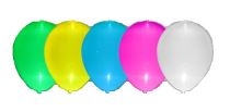 LED Svítící balónky 5 ks mix barev - 30 cm - Dekorace