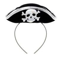 Pirátský klobouček na čelence - Karnevalové doplňky