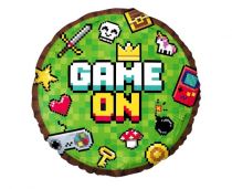 Balónek foliový GAME ON - Pixel - Minecraft - 45 cm - Dekorace
