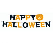 Girlanda obří dýně - pumpkin - Happy Halloween - 23 x 350 cm - Papírové