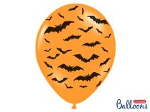Balónky netopýři - oranžové - HALLOWEEN - 30cm - 1 ks - Karnevalové doplňky