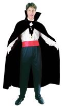Kostým plášť vampír - upír - drakula - Halloween - 125 cm - Čelenky, věnce, spony, šperky