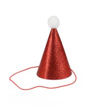 Vánoční brokátový klobouček - vánoce - Punčocháče, rukavice, kabelky