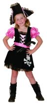 Dětský kostým Pirátka růžová vel.120-130 cm - Sety a části kostýmů pro děti