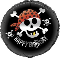 FOLIOVÝ BALÓN Pirát - Happy Birthday - narozeniny - 45 cm - Nafukovací doplňky