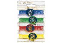 Gumové náramky Harry Potter - čaroděj - 4 ks - Balónky