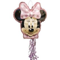 Piňata Myška Minnie - 51 x 46 x 7,5 cm -  tahací - Mickey - Minnie mouse - licence