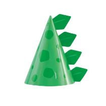 Párty kloboučky zelené - DINOSAURUS - 8 ks - Dekorace