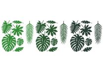 Dekorace Tropické listy Aloha - Hawaj - Hawaii - 21 ks - Kostýmy dámské