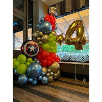 Balonková dekorace – organický sloup - 1 ks