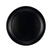 Plastový talíř černý - Silvestr - 21 cm - 1 ks - Fóliové