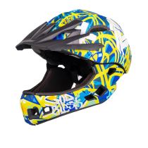 Downhill přilba W-TEC Delgada Barva Freestyle Blue, Velikost S (52-56)