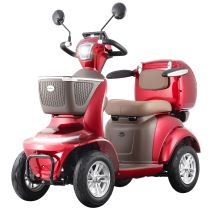 Elektrický čtyřkolový vozík inSPORTline Lubica Barva červená - Elektrické vozíky