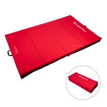 Skládací gymnastická žíněnka inSPORTline Kvadfold 200x120x5 cm Barva červená - Skládací žíněnky