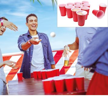 Sada Pivní hra - pivo - Beer Pong - 27 ks - Rozlučka se svobodou