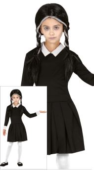 Dětský kostým Wednesday - Addamsova rodina - Halloween - vel.3-4 let