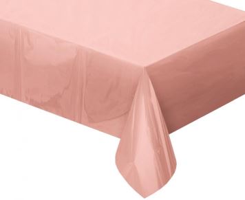 Ubrus foliový metalický růžovozlatý - rosegold - 137 x 183 cm